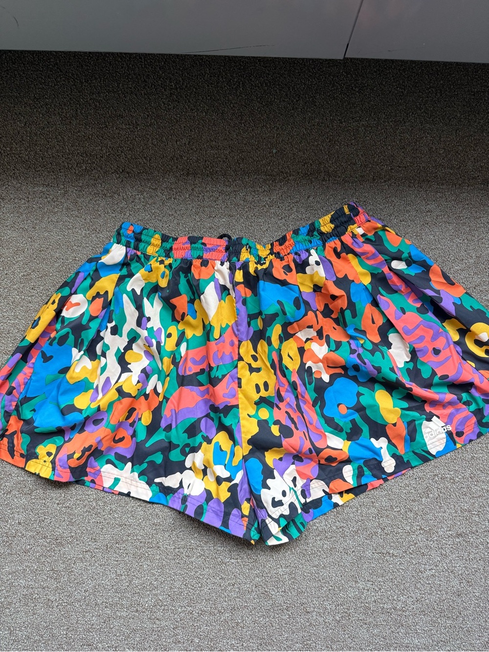 adidas Multicolor Abstract Athletic Shorts